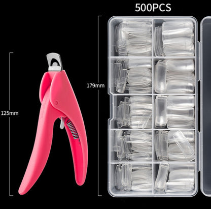 Manicure Tool  Set Fingernails Word Cut Set, Specification: Natural Semi-post - Nail Art Equipment by PMC Jewellery | Online Shopping South Africa | PMC Jewellery | Buy Now Pay Later Mobicred