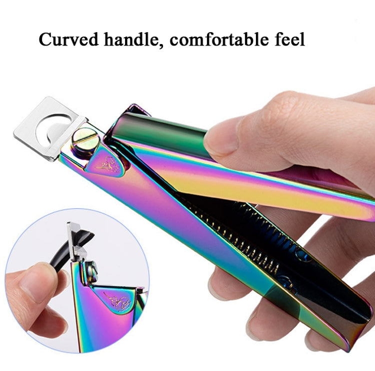 Nail Word Cut French U-Shaped Cut Fake Nail Cut Stainless Steel Nail Knife, Color Classification: Colorful Titanium 1 - Nail Clipper by PMC Jewellery | Online Shopping South Africa | PMC Jewellery | Buy Now Pay Later Mobicred