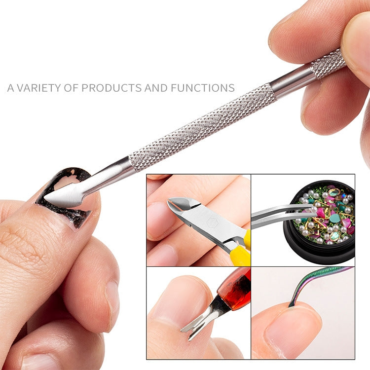 FABIYAN Stainless Steel Dead Skin Shear Steel Push Nail Art Tool Set, Specification:   Set 7 - free shipping - PMC Jewellery - Order now!