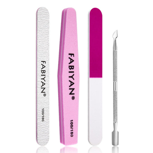 FABIYAN Nail Art Tool Set Manicure Disarm Tool Set, Specification: 4-piece Set - Nail Art Equipment by PMC Jewellery | Online Shopping South Africa | PMC Jewellery | Buy Now Pay Later Mobicred