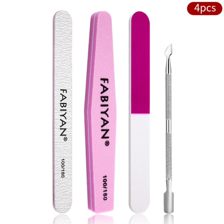 FABIYAN Nail Art Tool Set Manicure Disarm Tool Set, Specification: 4-piece Set - Nail Art Equipment by PMC Jewellery | Online Shopping South Africa | PMC Jewellery | Buy Now Pay Later Mobicred