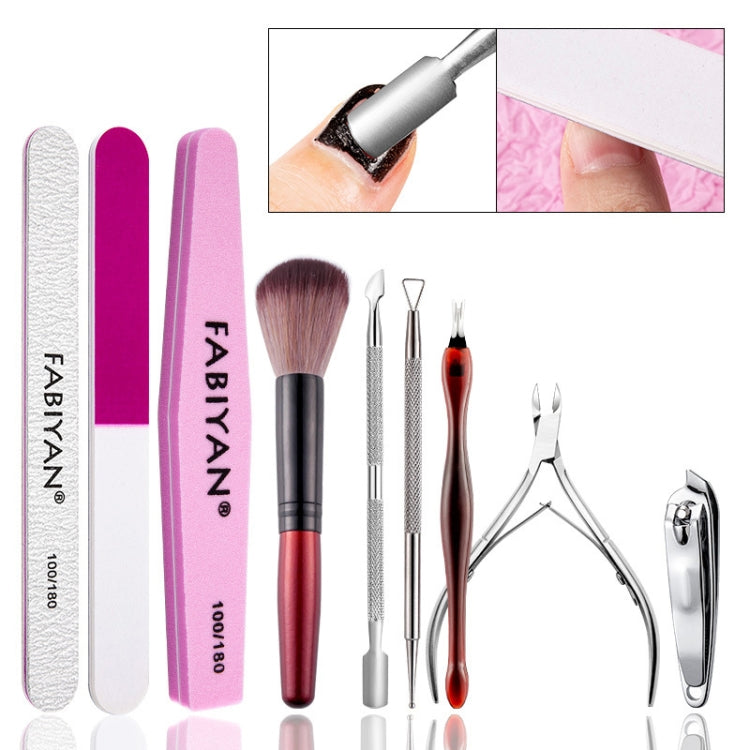 FABIYAN Nail Art Tool Set Manicure Disarm Tool Set, Specification: 5-piece Set - Nail Art Equipment by FABIYAN | Online Shopping South Africa | PMC Jewellery | Buy Now Pay Later Mobicred