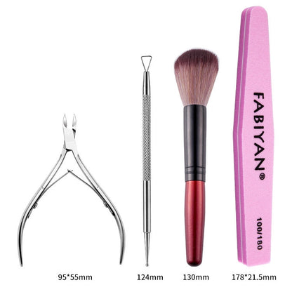 FABIYAN Nail Art Tool Set Manicure Disarm Tool Set, Specification: 7-piece Set - Nail Art Equipment by PMC Jewellery | Online Shopping South Africa | PMC Jewellery | Buy Now Pay Later Mobicred