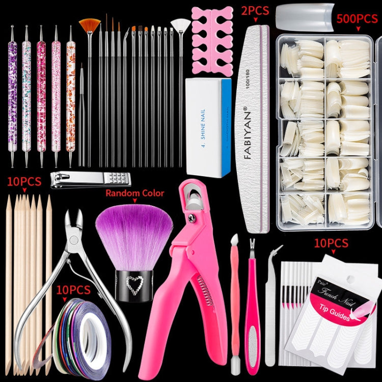 FABIYAN Nail Brush Nail Piece Set Nail Art Polishing Supplies Set, Specification: Natural Big Set - Nail Art Equipment by FABIYAN | Online Shopping South Africa | PMC Jewellery | Buy Now Pay Later Mobicred