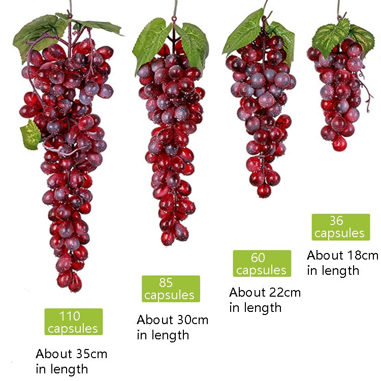 2 Bunches 110 Green Grapes Simulation Fruit Simulation Grapes PVC with Cream Grape Shoot Props - free shipping - PMC TechLife - Order now!
