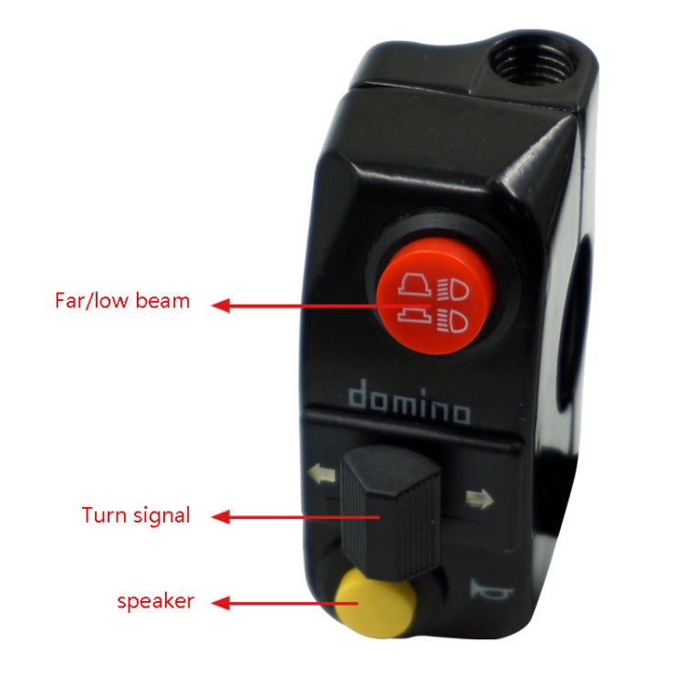Motorcycle Modification Aluminum Alloy Handle Switch High Low Beam Light Turn Signal Horn Control Switch(Black) - Electrical System by PMC TechLife | Online Shopping South Africa | PMC TechLife