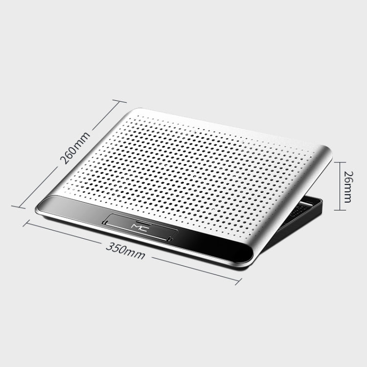 NUOXI Q5 Notebook Radiator Base Computer Aluminum Alloy Plate Pad Fan Bracket(Silver) - Cooling Pads by NUOXI | Online Shopping South Africa | PMC Jewellery | Buy Now Pay Later Mobicred