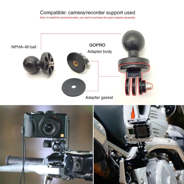 N-STAR NPHA-M Ball Motorcycle Camera Cloud Ball Head Bike Riding Video Ball Head - Holder by PMC TechLife | Online Shopping South Africa | PMC TechLife | Buy Now Pay Later Mobicred