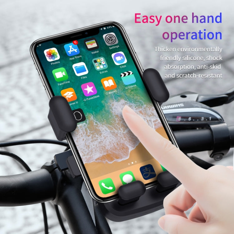 2 PCS Motorcycle Electrical Pedal Car Self-Lock Bracket Riding One-Button Shrink Mobile Phone Holder(Black M1) - Holder by PMC Jewellery | Online Shopping South Africa | PMC Jewellery | Buy Now Pay Later Mobicred