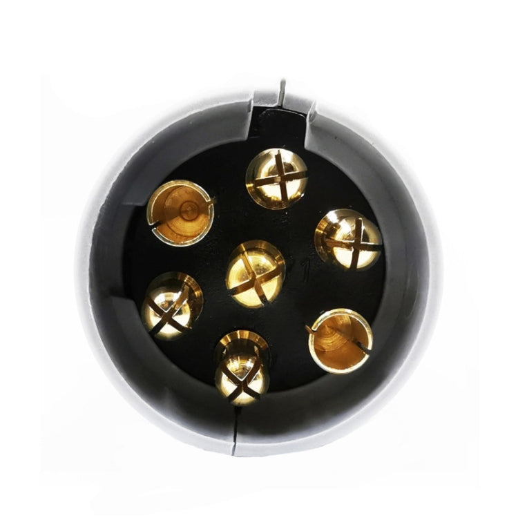 2 PCS VP170EB-1 7P 12V Trailer Plug Socket Trailer Connector UK Plug - Terminal connectors by PMC TechLife | Online Shopping South Africa | PMC TechLife