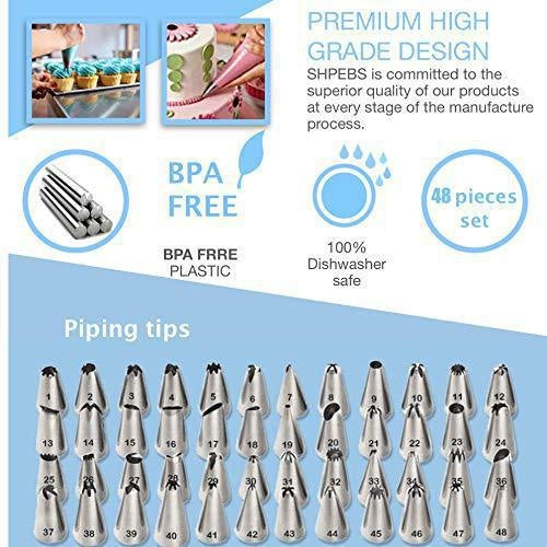 220 in 1 Cake Turntable Decorating Nozzle Set Baking Tool Fondant Mold Set - free shipping - PMC TechLife - Order now!