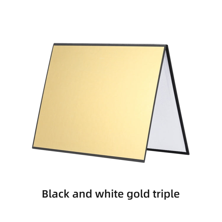 3-in-1 Reflective Board A3 Cardboard Folding Light Diffuser Board (White + Black + Gold) -  by PMC TechLife | Online Shopping South Africa | PMC TechLife | Buy Now Pay Later Mobicred