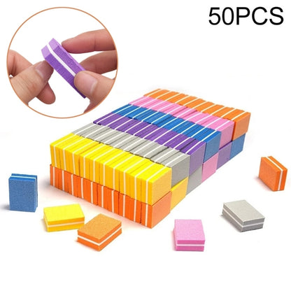 50 PCS 35x25x12mm EVA Small Square Sponge Nail File Random Colour Delivery - Grinding Tools & Accessories by PMC Jewellery | Online Shopping South Africa | PMC Jewellery | Buy Now Pay Later Mobicred