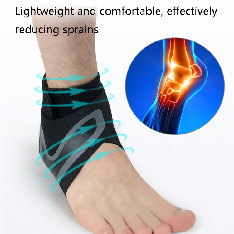 Sports Compression Anti-Sprain Ankle Guard Outdoor Basketball Football Climbing Protective Gear, Specification: M, Left Foot (Black Orange) - Sports Safety by PMC Jewellery | Online Shopping South Africa | PMC Jewellery