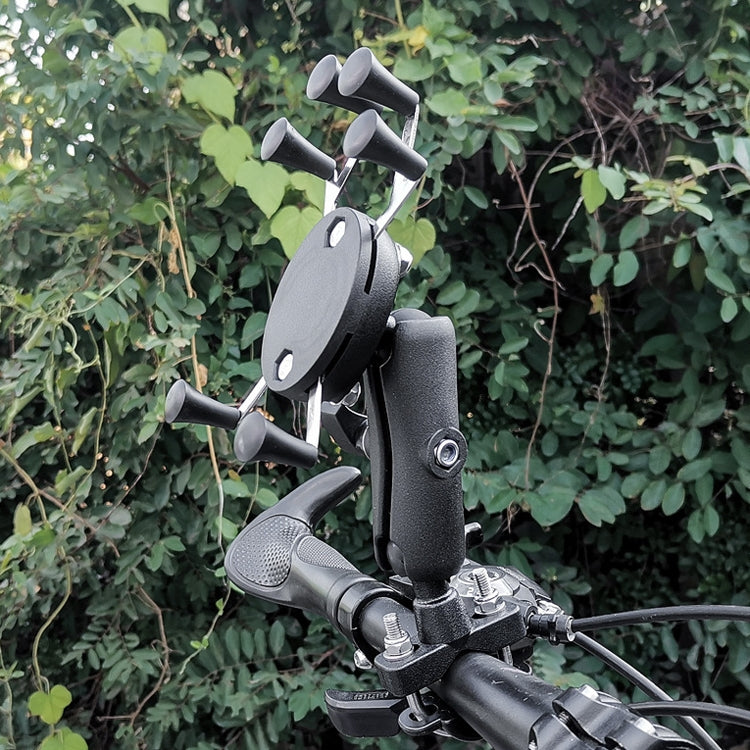 Eagle Claws X-Type Six-Claw Metal Mobile Phone Back Clip Bicycle Motorcycle Mobile Phone Holder(Black) - Holder by PMC Jewellery | Online Shopping South Africa | PMC Jewellery | Buy Now Pay Later Mobicred