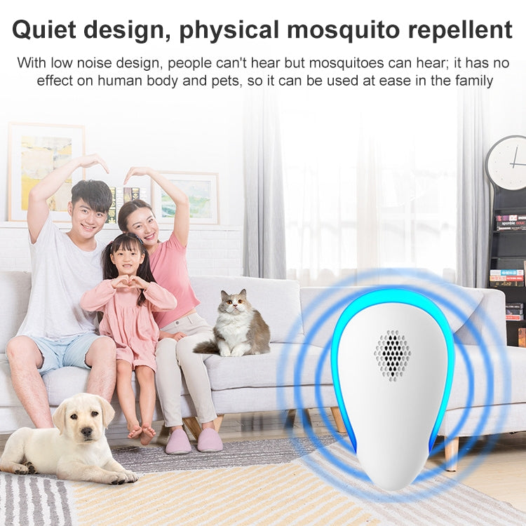 Dual-frequency Ultrasonic Mosquito Repellent Household Insect Repellent for Pregnant Women and Children, Product specifications: EU Plug(White) - Repellents by PMC Jewellery | Online Shopping South Africa | PMC Jewellery | Buy Now Pay Later Mobicred