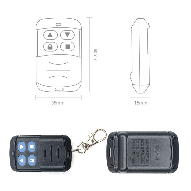 2 PCS Electric Roller Shutter Waterproof Copy Universal Remote Controller Garage Door Remote Control Key(330MHz) - free shipping - PMC TechLife - Order now!