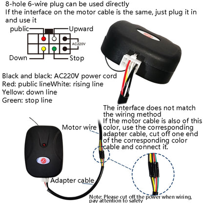 Electric Garage Door Controller Rolling Door Roll Gate Remote Control Plug-Chain Motor Receiver - Universal by PMC Jewellery | Online Shopping South Africa | PMC Jewellery