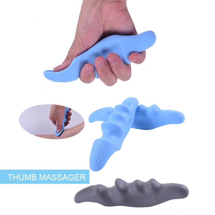 Silicone Thumb Bump Massager Muscle Relaxation Massage Fascia Device, Specification: Thumb Gray - free shipping - PMC TechLife - Order now!