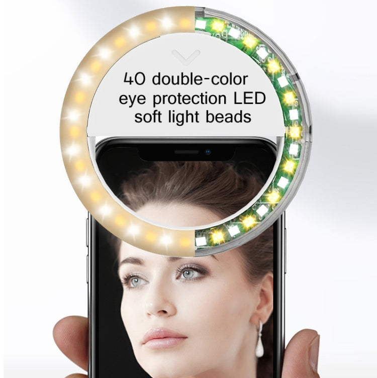 2 PCS XJ17 Large-Capacity Live Video Conference Fill Light Ring Light Mobile Phone Selfie LED Fill Light(Bear Ear) - Ring Light by PMC Jewellery | Online Shopping South Africa | PMC Jewellery | Buy Now Pay Later Mobicred