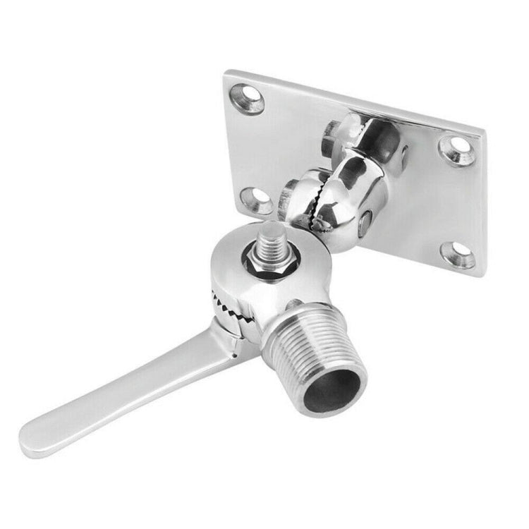 316 Stainless Steel Marine VHF Adjustable Antenna Base Mount For Boat, Specification: 92mm - free shipping - PMC TechLife - Order now!