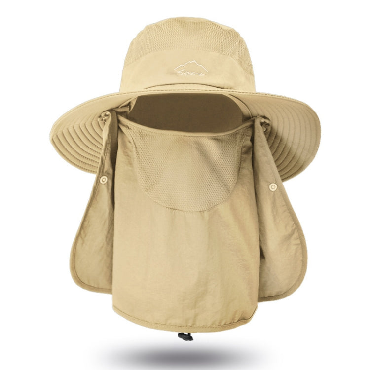 Multifunction Fisherman Hats Outdoor Speed Drying Fishing Breathable Sun Hats(Khaki) - Peaked Cap by PMC Jewellery | Online Shopping South Africa | PMC Jewellery