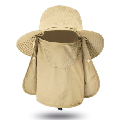 Multifunction Fisherman Hats Outdoor Speed Drying Fishing Breathable Sun Hats(Khaki) - Peaked Cap by PMC Jewellery | Online Shopping South Africa | PMC Jewellery