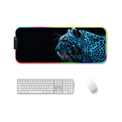 350x600x3mm F-01 Rubber Thermal Transfer RGB Luminous Non-Slip Mouse Pad(Ice Lend) - Mouse Pads by PMC Jewellery | Online Shopping South Africa | PMC Jewellery | Buy Now Pay Later Mobicred