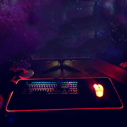 350x900x3mm F-01 Rubber Thermal Transfer RGB Luminous Non-Slip Mouse Pad(Vast Starry Sky) - Mouse Pads by PMC Jewellery | Online Shopping South Africa | PMC Jewellery | Buy Now Pay Later Mobicred