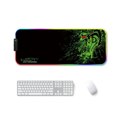 350x900x4mm F-01 Rubber Thermal Transfer RGB Luminous Non-Slip Mouse Pad(Brontosaurus) - Mouse Pads by PMC Jewellery | Online Shopping South Africa | PMC Jewellery | Buy Now Pay Later Mobicred