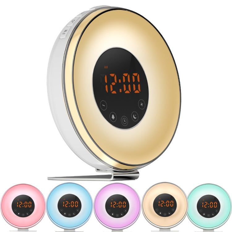 Simulated Sunrise And Sunset Sleep Light Alarm Clock with FM Radio(EU Plug) - Alarm Clocks by PMc TechLife | Online Shopping South Africa | PMc TechLife | Buy Now Pay Later Mobicred