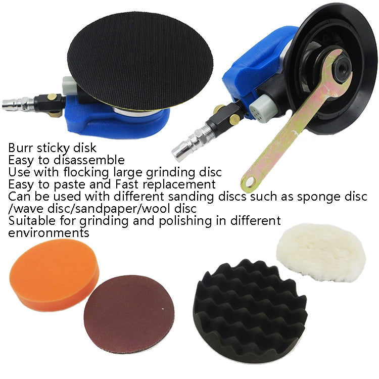 Pneumatic Sandpaper Machine Car Polishing Machine Grinding Machine Waxing Machine, Model: 5inch Regular - Polishing Machine & Accessories by PMC TechLife | Online Shopping South Africa | PMC TechLife | Buy Now Pay Later Mobicred