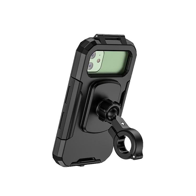 Kewig Bicycle Motorcycle Waterproof Box Mobile Phone Bracket Riding Touch Mobile Phone Fixed Seat(M18S-B1 Small Handlebar Installation) - free shipping - PMC TechLife - Order now!
