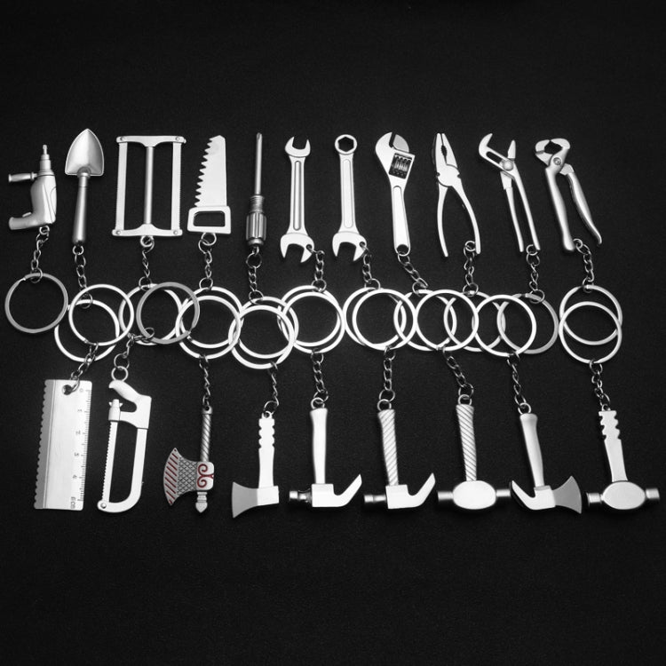 10 PCS Tool Metal Keychain Car Key Ring Pendant, Colour: H-399 Pliers - Key Rings by PMC Jewellery | Online Shopping South Africa | PMC Jewellery | Buy Now Pay Later Mobicred