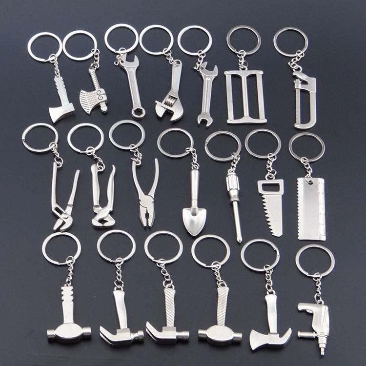 10 PCS Tool Metal Keychain Car Key Ring Pendant, Colour: X-396 Vise - Key Rings by PMC Jewellery | Online Shopping South Africa | PMC Jewellery | Buy Now Pay Later Mobicred