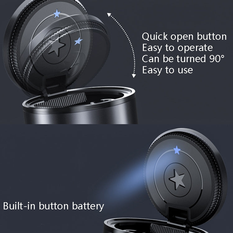 BEN.JACK Ashtray With Cover Personality Multi-Function Universal Car Ashtray(Red) - free shipping - PMC TechLife - Order now!