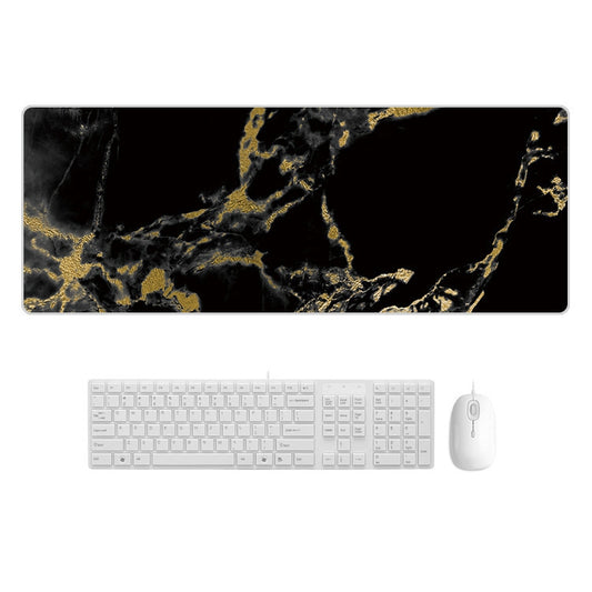 400x900x4mm Marbling Wear-Resistant Rubber Mouse Pad(Black Gold Marble) - Mouse Pads by PMC Jewellery | Online Shopping South Africa | PMC Jewellery | Buy Now Pay Later Mobicred