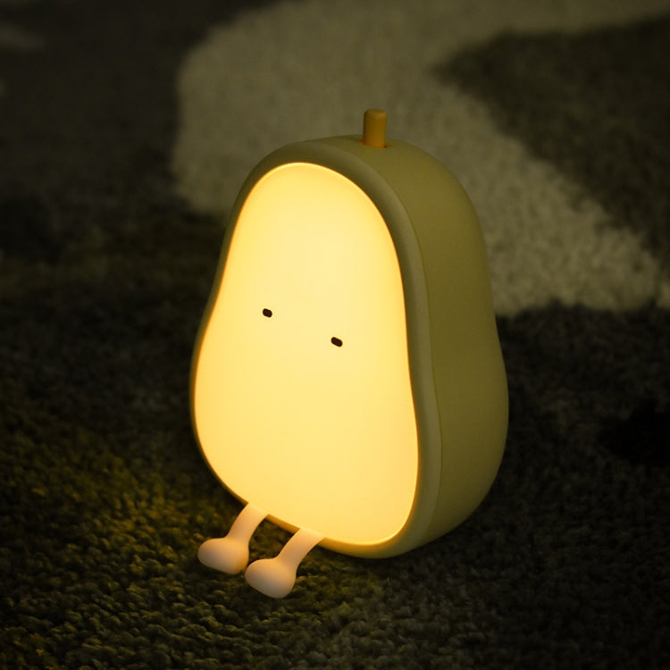 Pear Shape Night Light Silicone Soft Bedroom Warm Light LED Night Light(Warm White Light) - free shipping - PMc TechLife - Order now!
