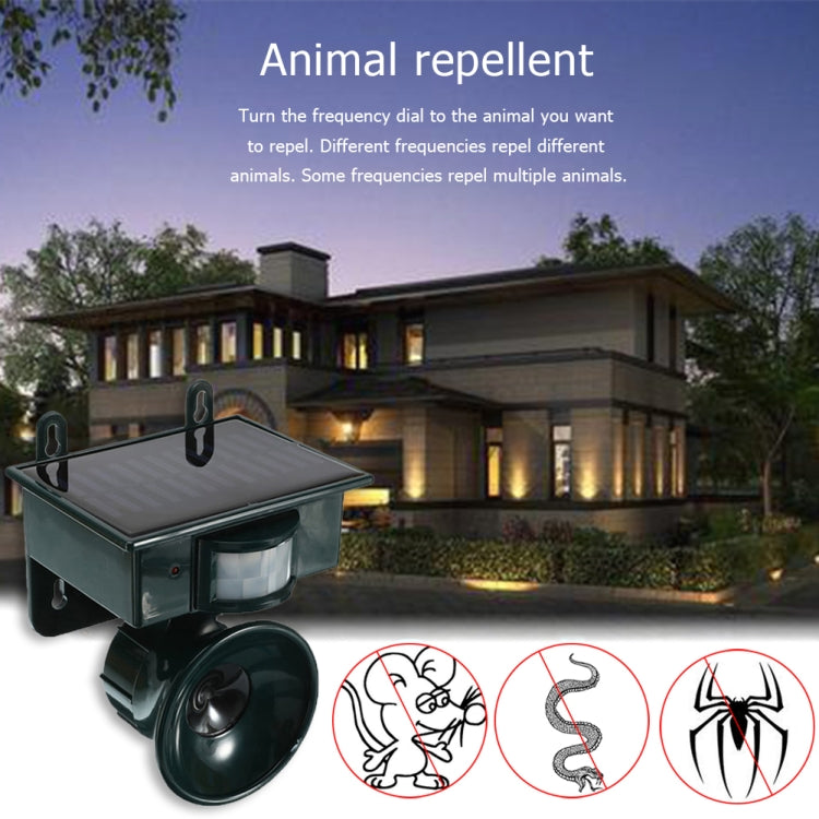 NY-2002 Solar Ultrasonic Mouse Repeller Animal Repeller Outdoor Waterproof Bird Repeller(Green) - free shipping - PMC TechLife - Order now!