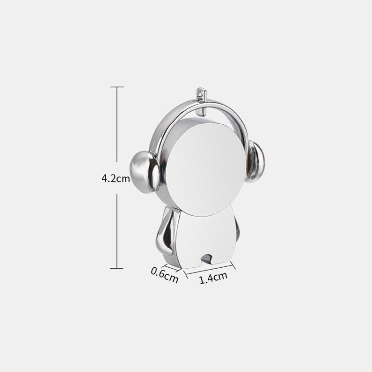 Y01 Metal Musician Car Cartoon Style U Disk, Capacity: 16GB(Silver) - USB Flash Drives by PMc TechLife | Online Shopping South Africa | PMc TechLife | Buy Now Pay Later Mobicred
