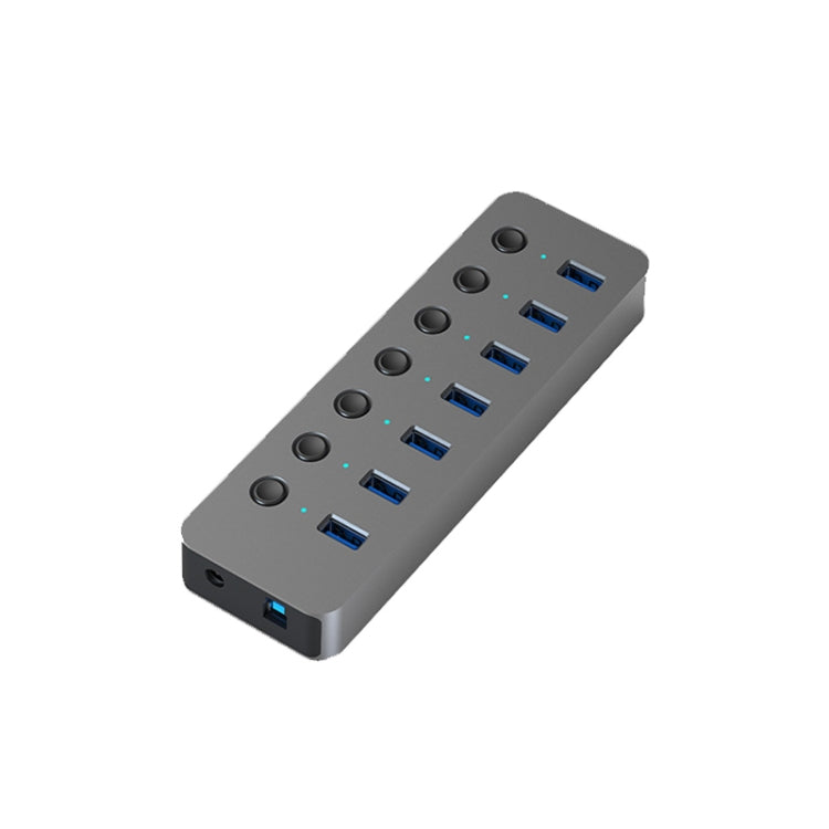 Blueendless USB Splitter Aluminum Alloy QC Fast Charge Expander, Number of interfaces: 7-port (12V2A Power) - USB HUB by Blueendless | Online Shopping South Africa | PMC Jewellery | Buy Now Pay Later Mobicred