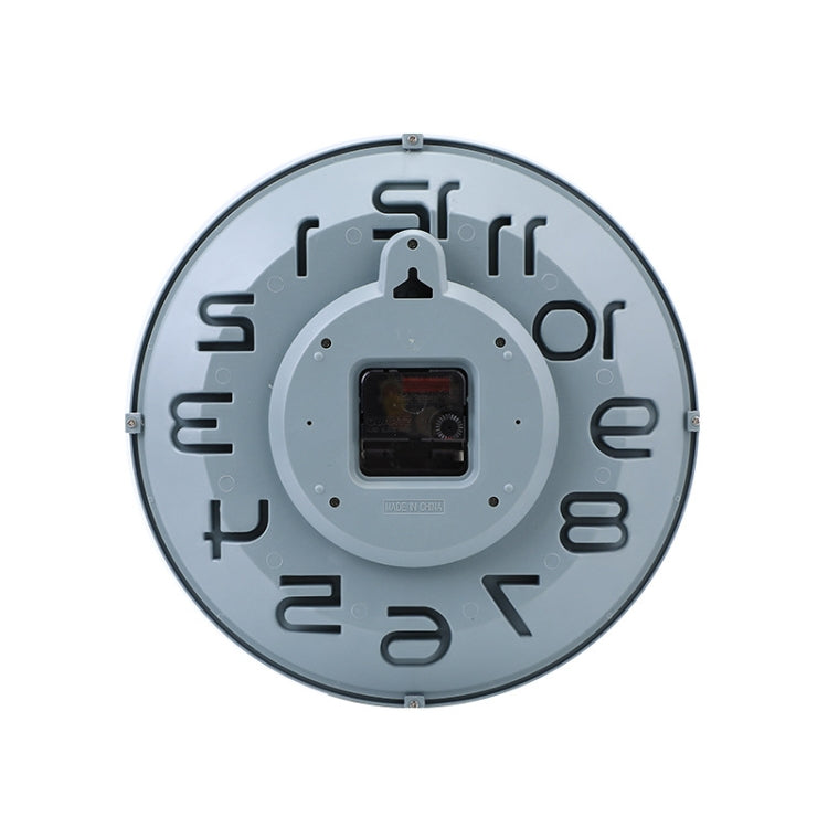 12 Inch Living Room Silent Wall Clock Round Stereo 3D Digital Wall Clock(Gray) - free shipping - PMc TechLife - Order now!