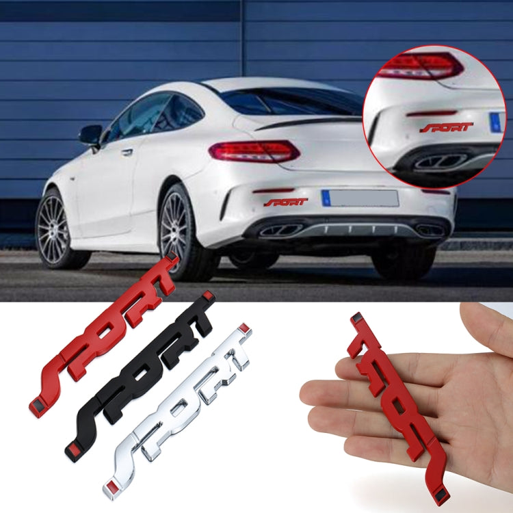6 PCS  Metal 3D Stereo Car Sticker Modified Sport Tail Sticker Body Sticker(Silver) - 3D Creative Stickers by PMC TechLife | Online Shopping South Africa | PMC TechLife | Buy Now Pay Later Mobicred