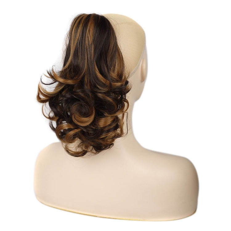 Women Curly Hair Short Ponytail Wig With Shark Clip(12H24 #) - free shipping - PMC TechLife - Order now!