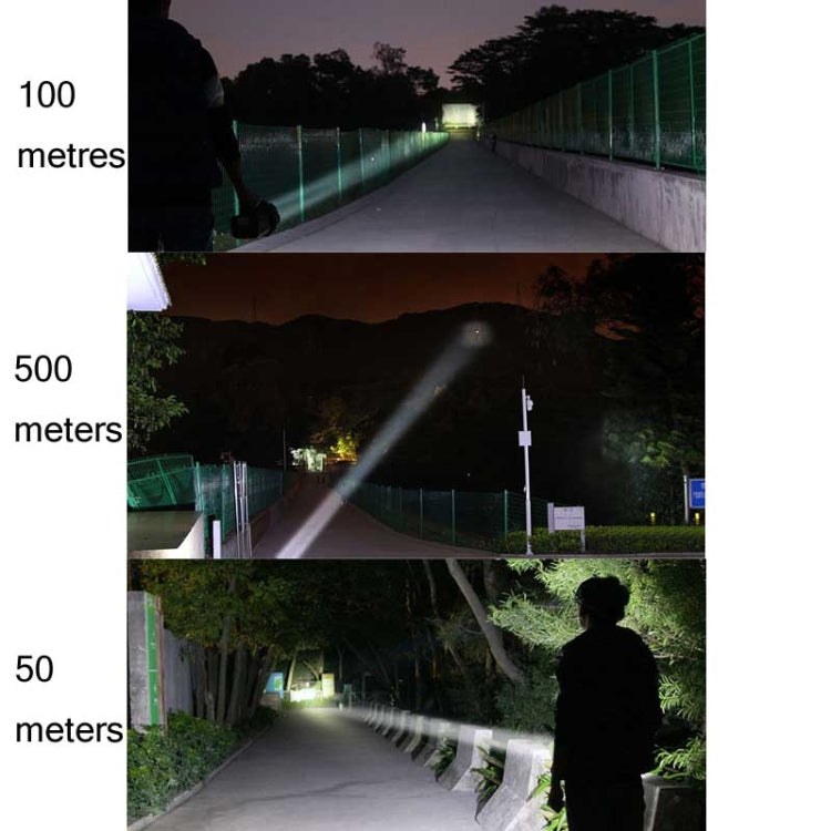 YAGE 5701 10W LED Strong Light Long-Range Searchlight Outdoor Lighting Rechargeable Flashlight, CN Plug(Ink Green) - LED Flashlight by YAGE | Online Shopping South Africa | PMc TechLife | Buy Now Pay Later Mobicred