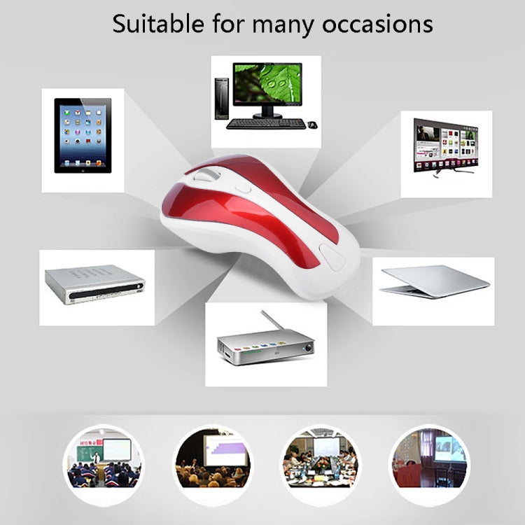 PR-01 1600 DPI 7 Keys Flying Squirrel Wireless Mouse 2.4G Gyroscope Game Mouse(White Green) - free shipping - PMC Jewellery - Order now!