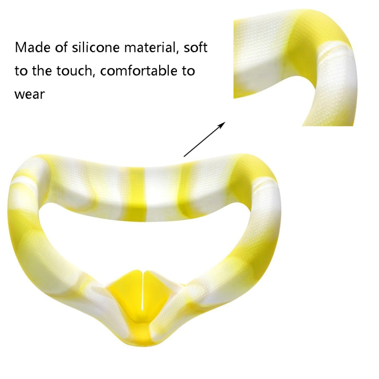 VR Silicone Eye Cover Anti-Sweat And Decontamination Color VR Goggles For Oculus Quest 2(White Blue) - VR Accessories by PMC TechLife | Online Shopping South Africa | PMC TechLife | Buy Now Pay Later Mobicred