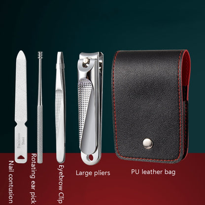 5pcs /Set Nail Scissors Portable Manicure Tool, Style: Classic (Silver) - Nail Clipper by PMC Jewellery | Online Shopping South Africa | PMC Jewellery | Buy Now Pay Later Mobicred