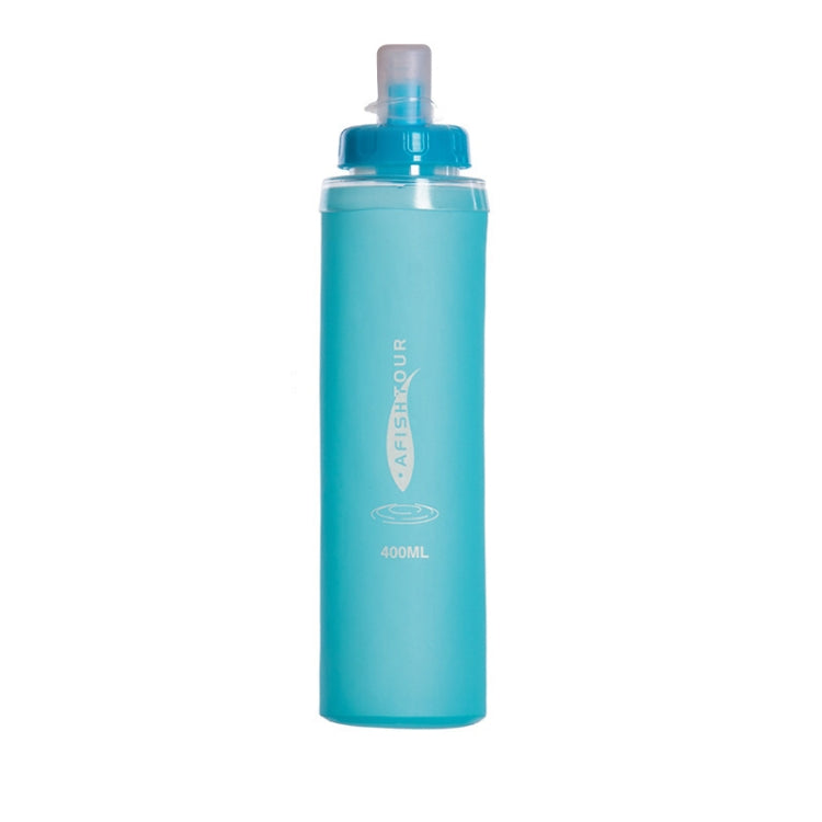 AFISHTOUR TPU Outdoor Sports Soft Water Bag Marathon Water Bottle Folding Water Bag, Capacity: 400ml (Blue) - Kettles by AFISHTOUR | Online Shopping South Africa | PMC Jewellery