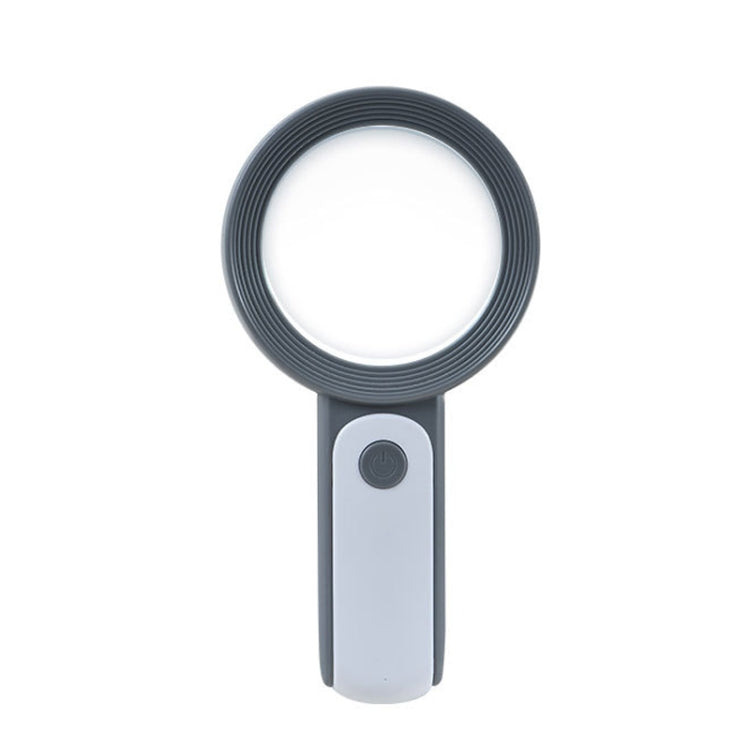 30 Times 18 LED Cool Warm Light HD Elderly Reading Repair Glass Magnifier(Gray White) - free shipping - PMC TechLife - Order now!